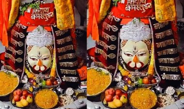 उज्जैन में हनुमान जयंती पर हनुमानजी के स्वरूप में हुआ बाबा महाकाल का शृंगार