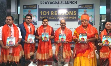 पुस्तक "101 कारण मैं मोदी को वोट क्यों करूंगी" का हुआ लोकार्पण