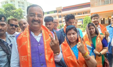 डिप्टी सीएम सहित भाजपा दिग्गजों ने किया मतदान, बोले विपक्ष चारों खाने चित्त