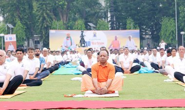 लखनऊ में पूरे मनोयोग से मनाया गया अंतर्राष्ट्रीय योग दिवस