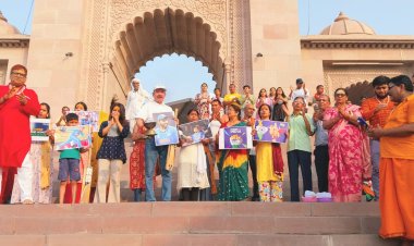 टी-20 विश्व कप फाइनल में भारत की जीत के लिए मां गंगा की आरती