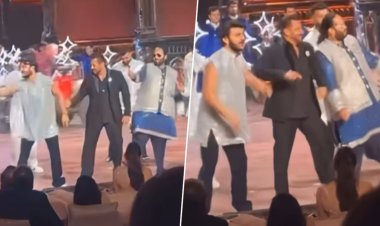 संगीत समारोह में सलमान खान के साथ अनंत अंबानी का जबरदस्त डांस