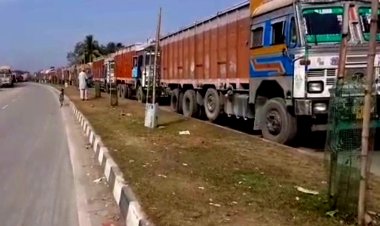 बांग्लादेश से भारत लाए गए 190 ट्रक चालक, चंगराबांधा बॉर्डर सील