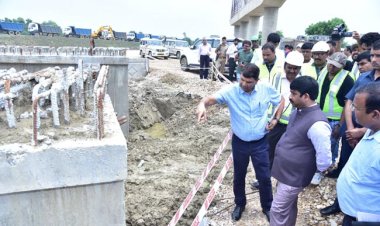 मंत्री नन्दी ने निर्माणाधीन गंगा एक्सप्रेसवे का किया स्थलीय निरीक्षण