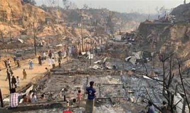 म्यांमार से बांग्लादेश जाने की कोशिश कर रहे रोहिंग्या मुसलमानों पर ड्रोन और तोपों से हमला, 200 की मौत