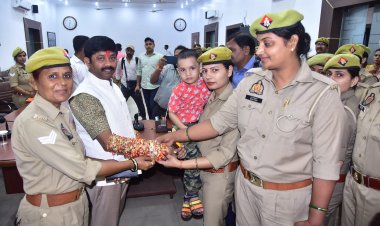 मंत्री नन्दी की कलाई पर सैकड़ों बहनों ने बांधी नेह की डोर