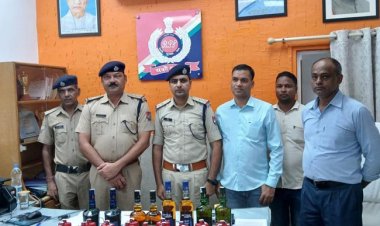 रेलवे सुरक्षा बल ने प्रयागराज स्टेशन पर अंग्रेजी शराब बरामद की