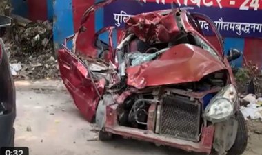 नोएडा में सड़क दुर्घटना में दिल्ली के चार युवकों की मौत, मुख्यमंत्री योगी ने जताया दुख