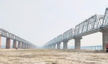 गंगा पर नया रेलवे ब्रिज बनकर तैयार, वाराणसी से प्रयागराज का सफर हुआ आसान