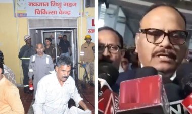 झांसी मेडिकल कालेज में आग से हाहाकार, जाजया लेने पहुंचे उप मुख्यमंत्री पाठक, हताहत 10 नवजात शिशु में से सात की पहचान