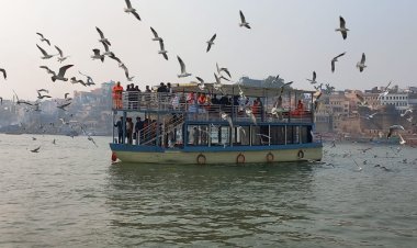 सदानीरा की धारा में मेहमान साइबेरियन पक्षियों का कलरव और अठखेलियां लोगों को भा रही