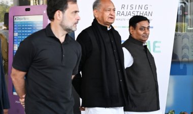 कांग्रेस के ट्रेनिंग कैंप में शामिल हाेने जयपुर पहुंचे राहुल गांधी