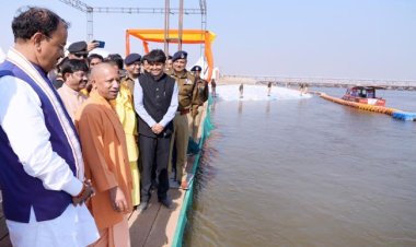 पीएम मोदी के आने से पहले सीएम योगी ने परखी महाकुम्भ की तैयारियां