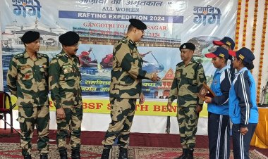 बीएसएफ की महिला टीम का 53 दिन का राफ्टिंग अभियान : गंगासागर की ओर बढ़ा कदम
