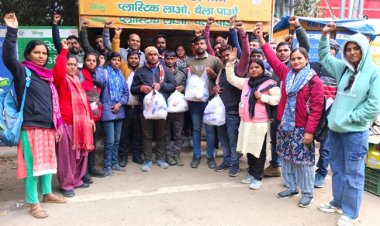 जब्त किया गया 2 टन से अधिक प्लास्टिक, वसूला गया 75 हजार रुपये जुर्माना