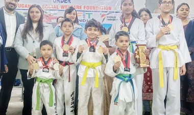 आक्सफोर्ड ताइक्वांडो के खिलाड़ियों ने पांच स्वर्ण जीतकर लखनऊ का रोशन किया नाम