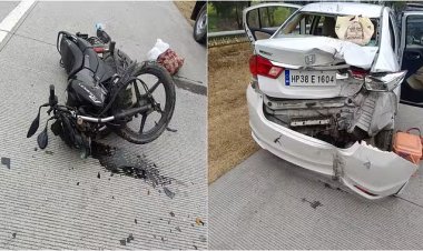 एक्सप्रेस-वे पर कार में पीछे से टकराई बाइक, युवक की मौत