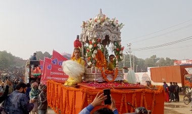 प्राचीन परम्पराओं के साथ धूमधाम से श्री शम्भू पंचायती अटल अखाड़े ने किया छावनी प्रवेश 