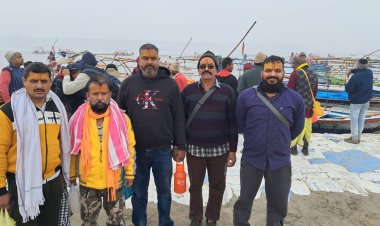 हरोली के श्रद्धालुओं ने किया संगम स्नान, योगी सरकार की व्यवस्थाओं को बताया सराहनीय 