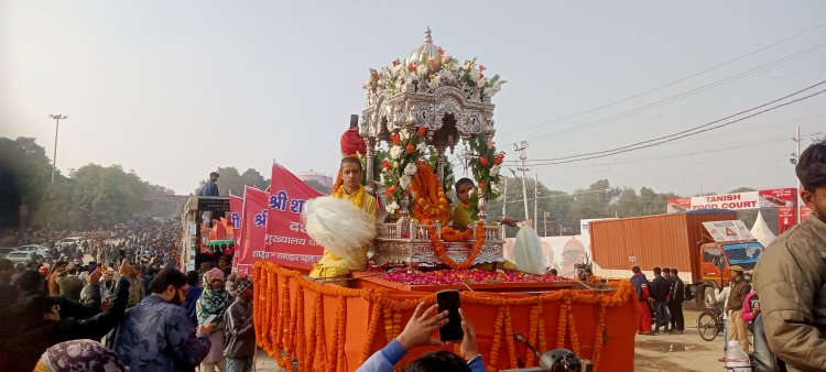 प्राचीन परम्पराओं के साथ धूमधाम से श्री शम्भू पंचायती अटल अखाड़े ने किया छावनी प्रवेश 