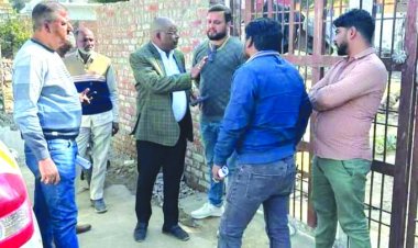 विवादित भूखंड पर तहसीलदार ने बैठायी जांच