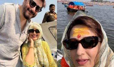 महाकुम्भ में बॉलीवुड और अध्यात्म का अद्भुत मिलन, अभिनेता अक्षय व सोनाली बेंद्रे ने लगाई आस्था की डुबकी