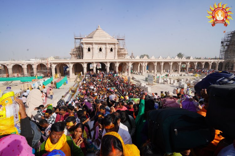 अयोध्याः राम मंदिर के दर्शन मार्ग पर गिराया ड्रोन कैमरा