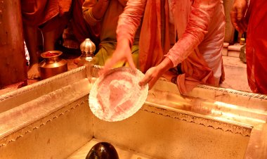 श्री काशी विश्वनाथ दरबार में होली, अयोध्या के राज्य पुष्प 'कचनार' से बना गुलाल अर्पित