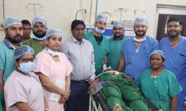 रेलवे अस्पताल में पहली बार दूरबीन विधि से ख़राब गुर्दे को निकाला