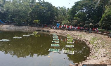 वसुंधरा सप्ताह में ठाणे की एक झील पर जागरूकता अभियान