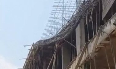 शिवपुरीः निर्माणाधीन मॉल की छत गिरने से चार मजदूर घायल