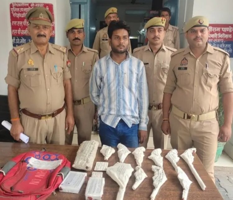 अवैध असलहा तस्कर गैंग का सरगना मुठभेड़ में गिरफ्तार