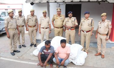 मछली के दाने की आड़ में 90 लाख के गांजे की खेप बरामद