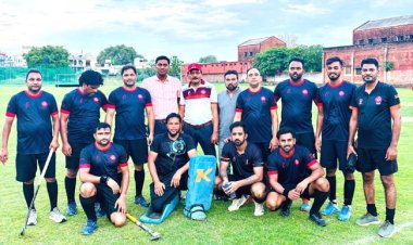 उत्तर मध्य रेल प्रयागराज मंडल की लगातार चौथी शानदार जीत: हफीजुल्लाह मेमोरियल हॉकी लीग के फाइनल की ओर मजबूत कदम