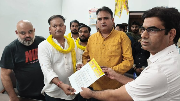 सुभासपा कार्यकर्ताओं ने अवैध शराब कारोबार पर रोक लगाने की उठाई मांग