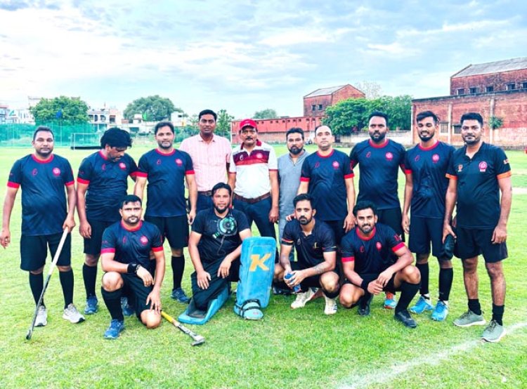 उत्तर मध्य रेल प्रयागराज मंडल की लगातार चौथी शानदार जीत: हफीजुल्लाह मेमोरियल हॉकी लीग के फाइनल की ओर मजबूत कदम