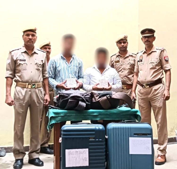 मीरजापुर में शराब तस्करों पर पुलिस की बड़ी कार्रवाई, बिहार के दो आरोपी गिरफ्तार, भारी मात्रा में अंग्रेजी शराब बरामद