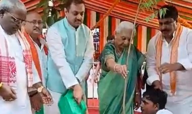 बाराबंकी में राज्यपाल ने किया पौधारोपण