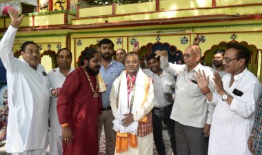 प्रयागराज में बीजेपी के नव नियुक्त प्रवक्ता पवन श्रीवास्तव का भव्य स्वागत: राम जी केसरवानी ने बताया 'कर्मठ व्यक्तित्व के धनी