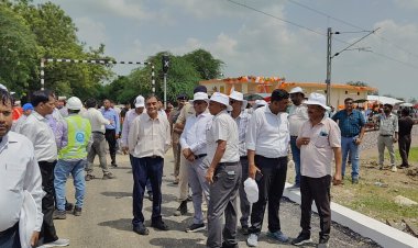 कमिश्नर आफ रेलवे सुरक्षा ने दोहरी लाईन का किया उद्घाटन