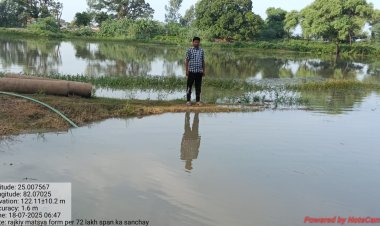 ग्रामीणों ने जबरन खोला पानी, राजकीय नर्सरी तरांव से बह गई मछलियां