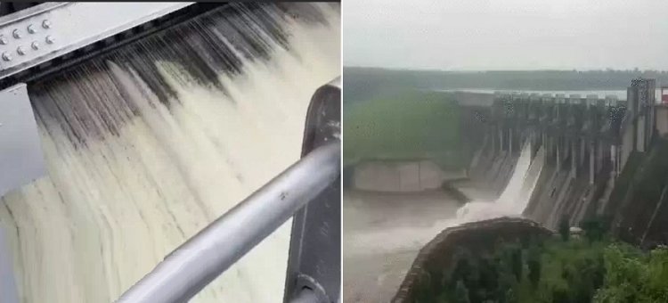 मप्र : बारिश से डेम हुए ओवरफ्लो, शिवपुरी में मडीखेड़ा के दो और रायसेन में बारना डेम के खोले गए चार गेट