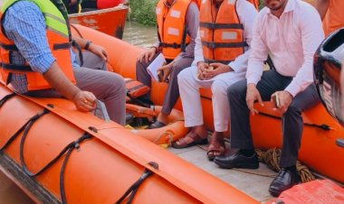 जालौन: खतरे के निशान से तीन मीटर ऊपर बह रही यमुना, 25 गांव बाढ़ से प्रभावित