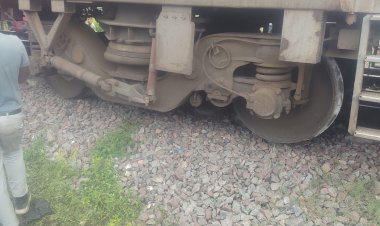 कानपुर में जनसाधारण एक्सप्रेस की दो बोगियां हुईं बेपटरी, काेई जनहानि नहीं, जान बचाने के लिए कूदे यात्री