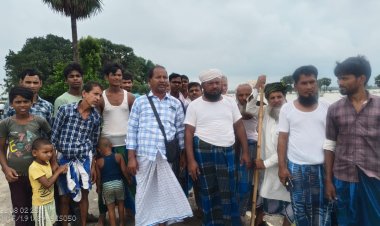 जल भराव से पांच सौ एकड़ में लगी धान की फसल बर्बाद, किसानों में आक्रोश