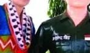 कारगिल युद्ध में शहीद हुए अरविंद सिंह की प्रतिमा पर बहनों ने बांधी राखी