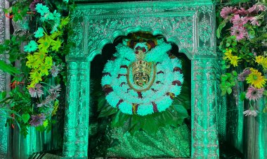 श्रावण मास के अन्तिम दिन मां अन्नपूर्णा का हरियाली श्रृंगार, कलाकारों ने गीत —संगीत से लगाई हाजिरी