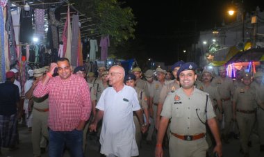 उर्स-ए-आला हजरत: जायरीन की सुरक्षा को लेकर चौकस बरेली पुलिस,पैदल मार्च कर एसएसपी ने परखी तैयारियां