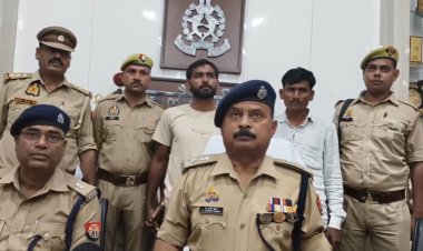 अवैध खनन वसूली गैंग के 25-25 हजार के दाे ईनामी बदमाश गिरफ्तार