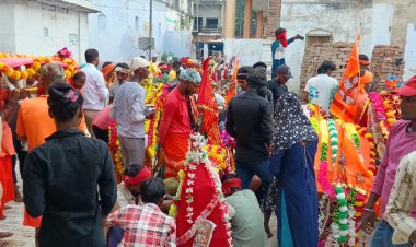 हरितालिका तीज पर उमड़ा लोधेश्वर महादेवा में जनसैलाब